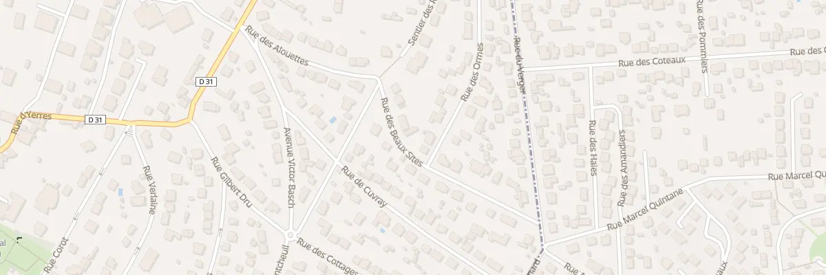 Plan du 3T Rue des Beaux Sites à Montgeron