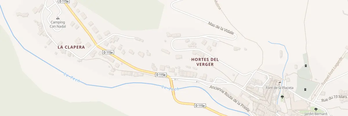 Plan du 5001 Hortes Del Verger à Prats-de-Mollo-la-Preste