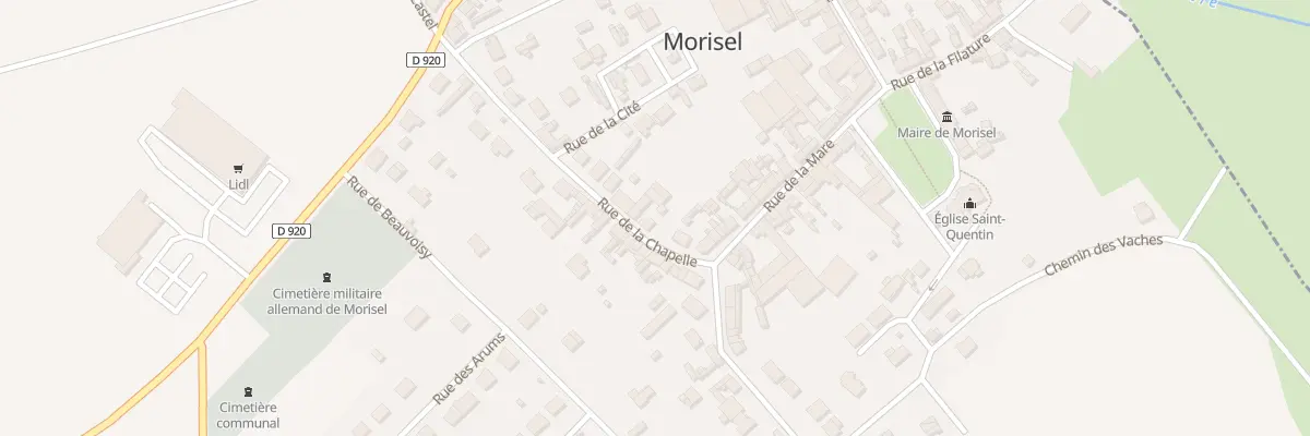 Plan du 6 Rue de la Chapelle à Morisel