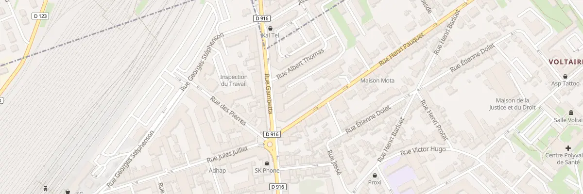 Plan du 72 Rue Gambetta à Creil