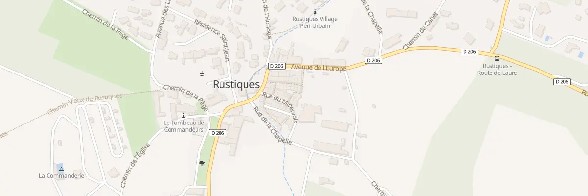 Plan du 3 Rue des Remparts à Rustiques