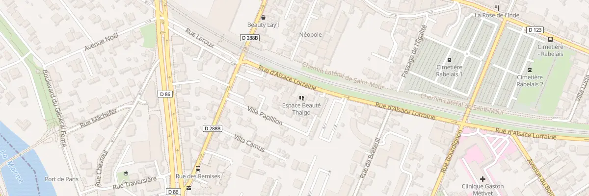 Plan du 14 Rue d’Alsace Lorraine à Saint-Maur-des-Fossés