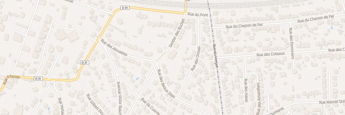 Plan du 1 Rue des Beaux Sites à Montgeron