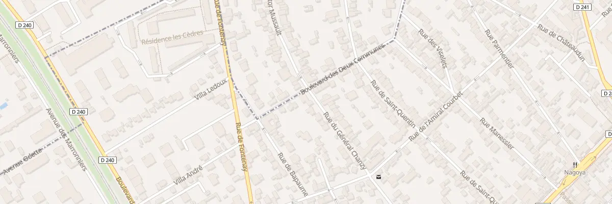 Plan du 55 Rue General Chanzy à Nogent-sur-Marne