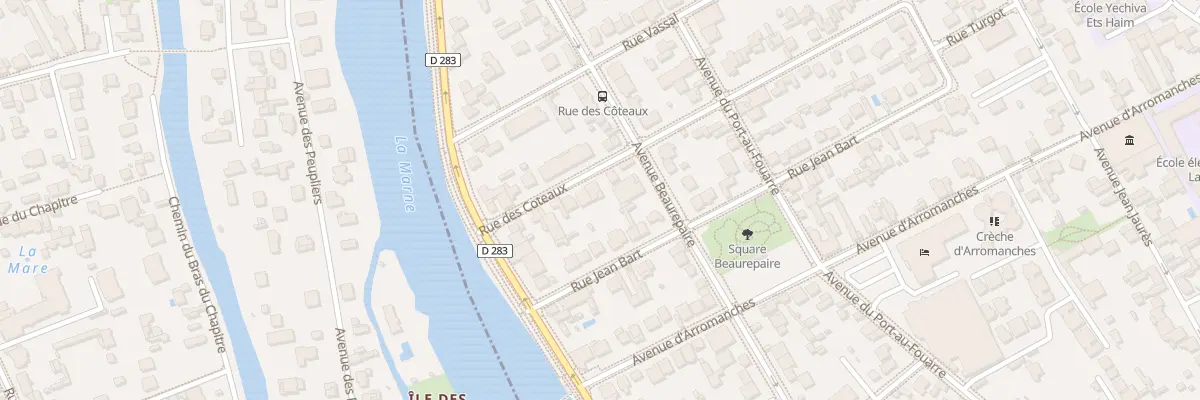 Plan du 33 Rue des Coteaux à Saint-Maur-des-Fossés