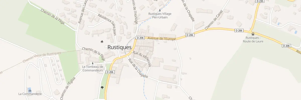 Plan du 6 Rue des Remparts à Rustiques