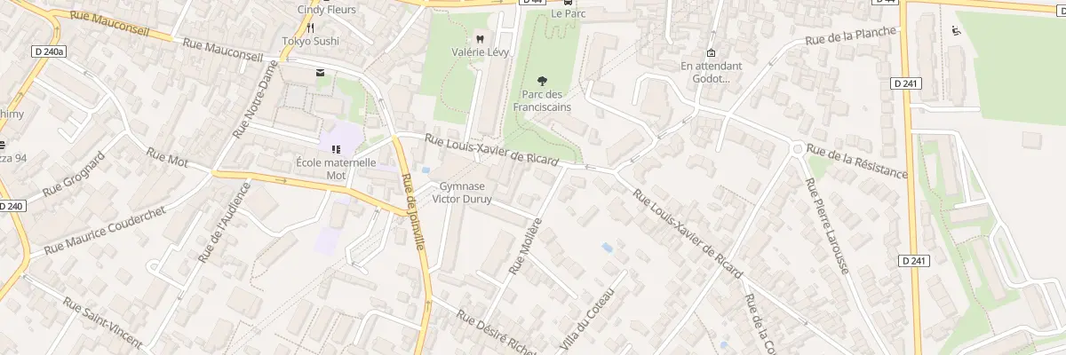 Plan du 14 Rue Louis-Xavier de Ricard à Fontenay-sous-Bois
