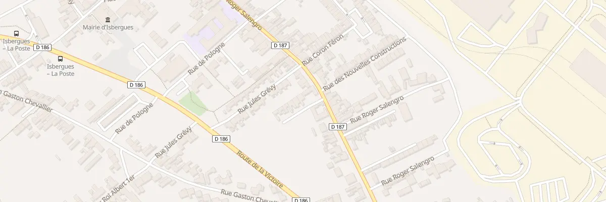 Plan du 196 Rue Roger Salengro à Isbergues