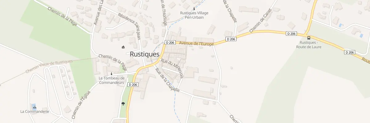 Plan du 1B Rue des Remparts à Rustiques