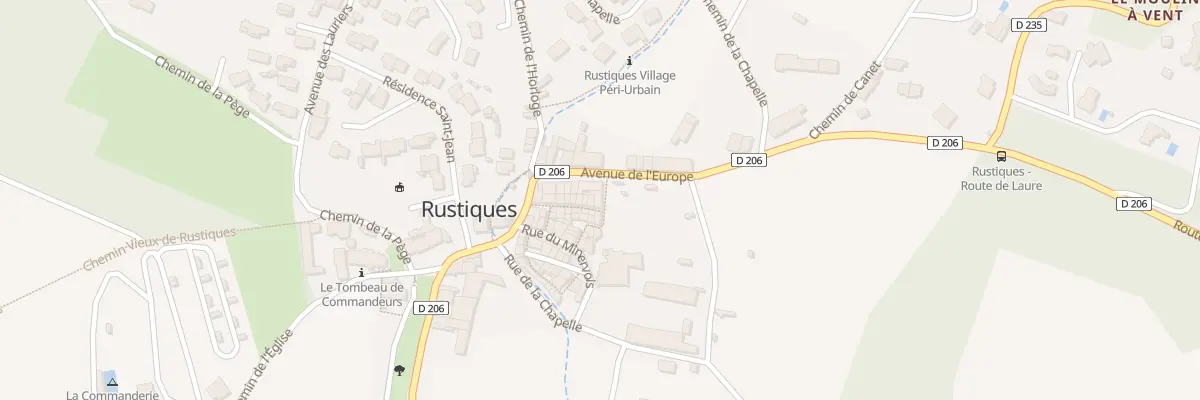 Plan du 2B Rue des Remparts à Rustiques