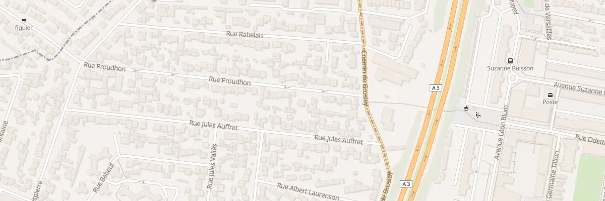 Plan du 68 Rue Proudhon à Bobigny