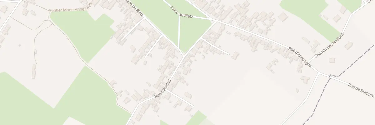 Plan du 1 Rue d’Auchel à Burbure