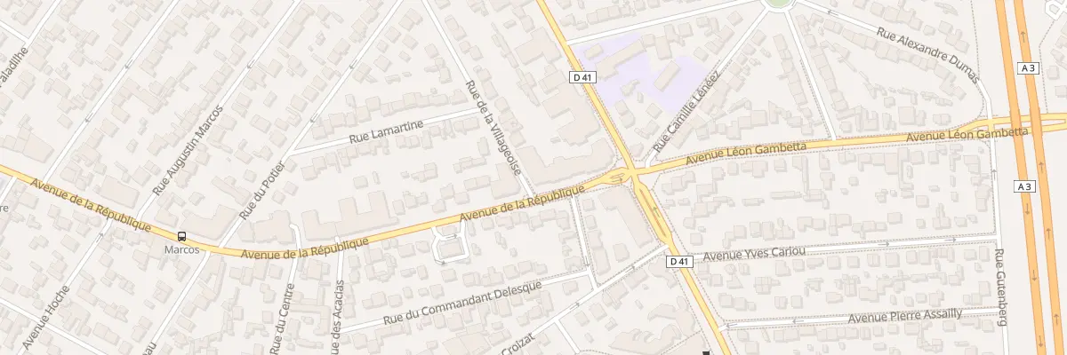 Plan du 133 Av de la République au Blanc-Mesnil