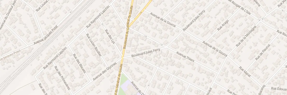 Plan du 7 Bd Jules Ferry à Goussainville