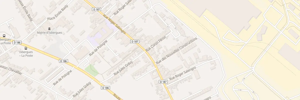 Plan du 189 Rue Roger Salengro à Isbergues