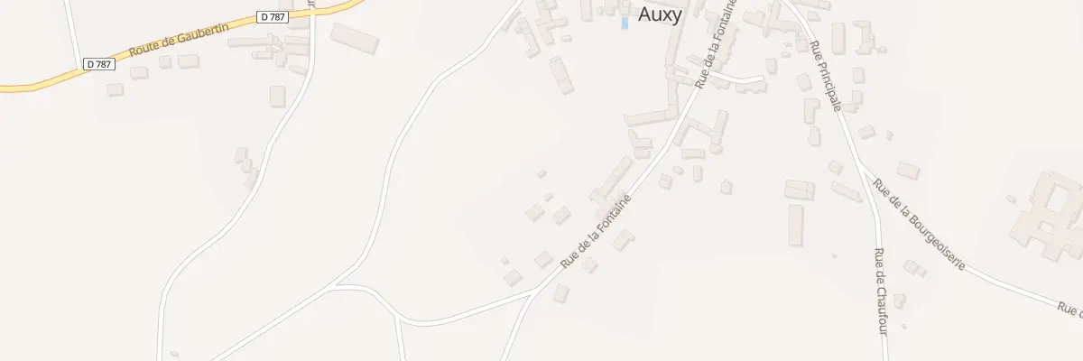 Plan du 14 Rue de la Fontaine à Auxy