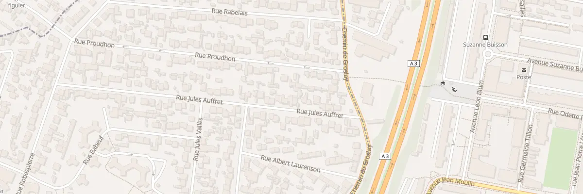 Plan du 73 Rue Jules Auffret à Bobigny