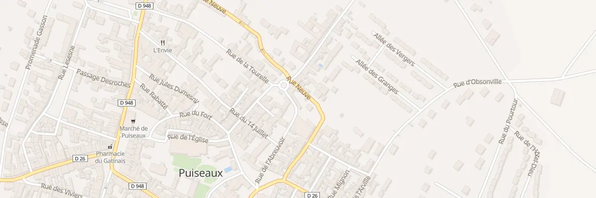 Plan du 1 Rue de l’Abreuvoir à Puiseaux