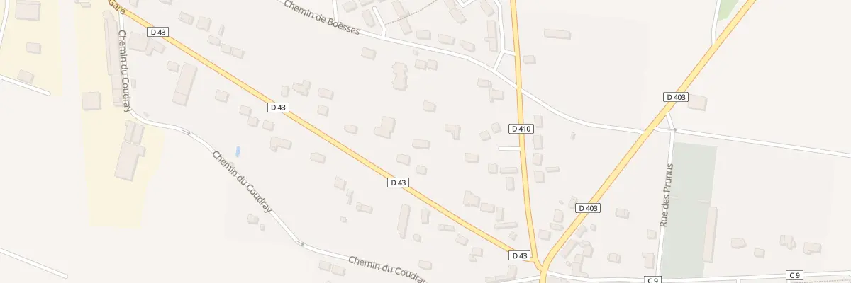 Plan du 12 Av de la Gare à Beaumont-du-Gâtinais