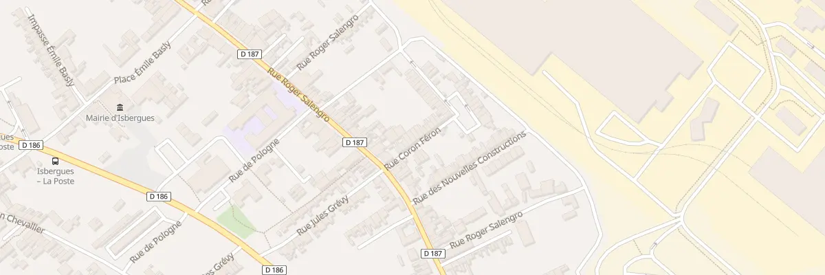 Plan du 5 Rue Coron Feron à Isbergues