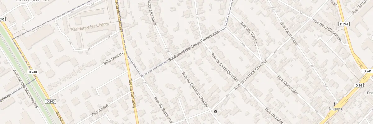 Plan du 74 Rue General Chanzy à Nogent-sur-Marne
