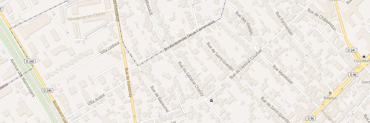 Plan du 66 Rue General Chanzy à Nogent-sur-Marne