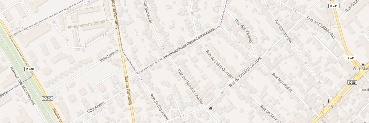 Plan du 72 Rue General Chanzy à Nogent-sur-Marne