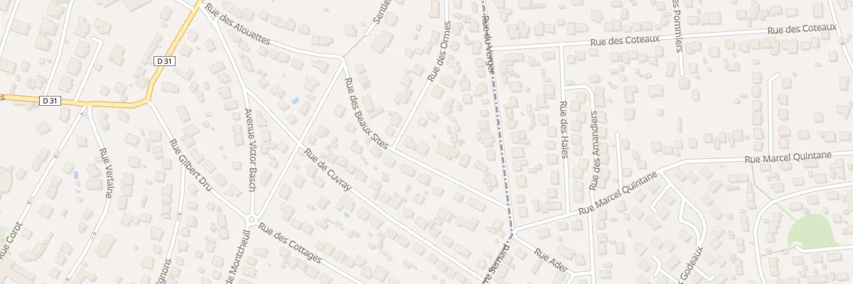 Plan du 7 Rue des Beaux Sites à Montgeron