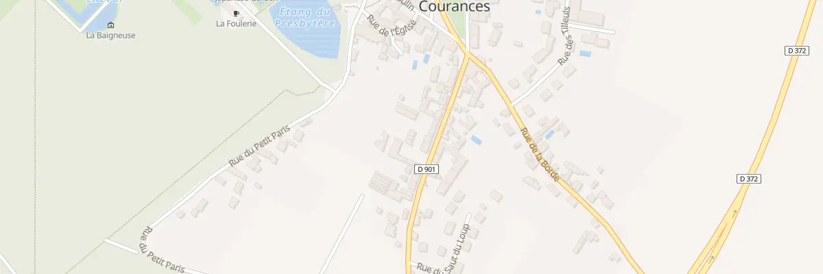 Plan du 14 Gr Grande Rue à Courances