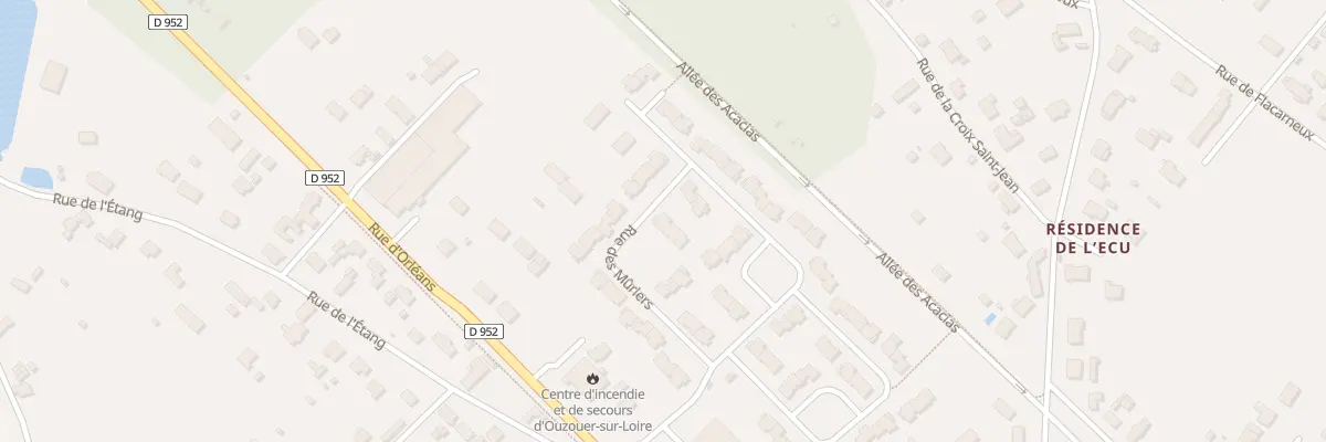 Plan du 12 Rue des Muriers à Ouzouer-sur-Loire