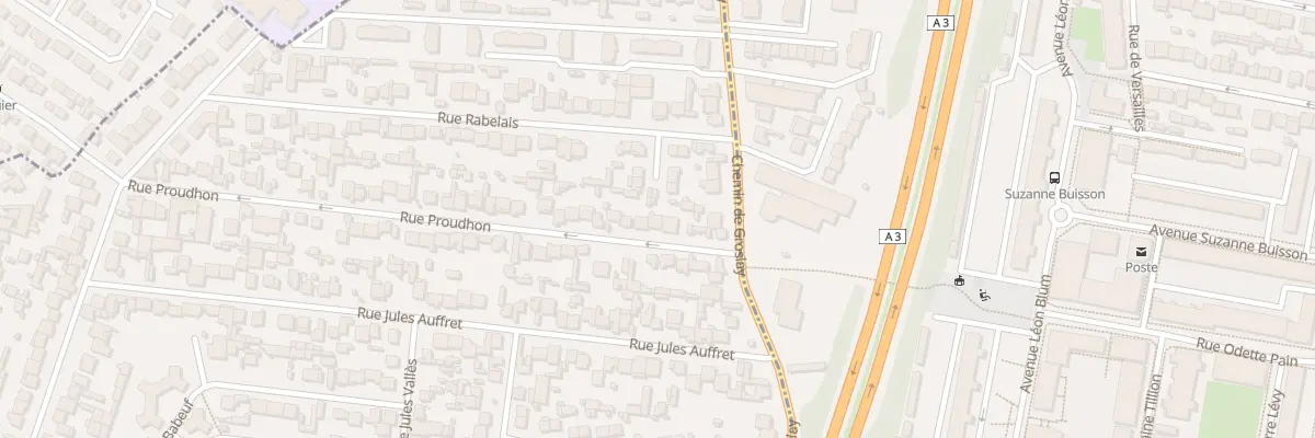 Plan du 71 Rue Proudhon à Bobigny