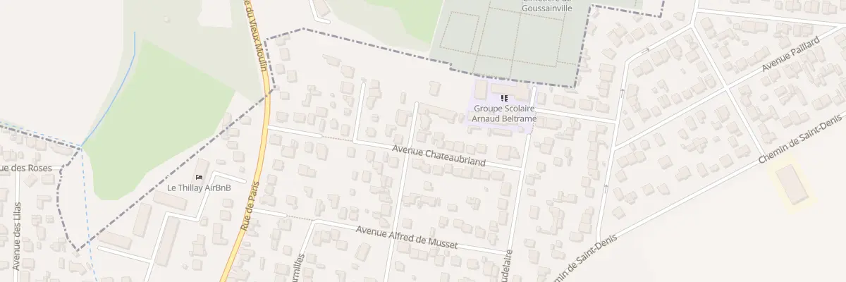 Plan du 8 Av Balzac au Thillay