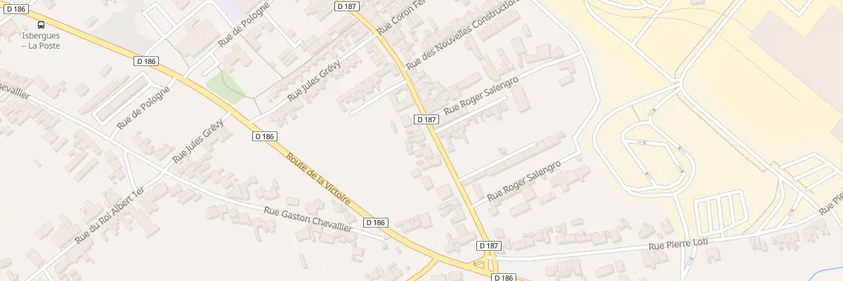 Plan du 216 Rue Roger Salengro à Isbergues