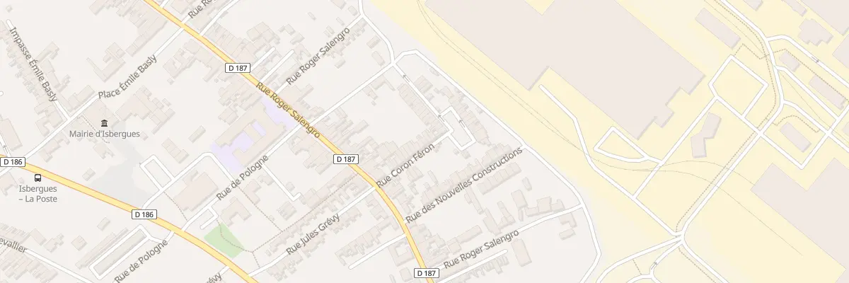Plan du 10 Rue Coron Feron à Isbergues