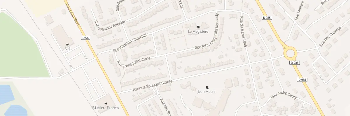 Plan du 2P Rue John Fitzgerald Kennedy à Moreuil