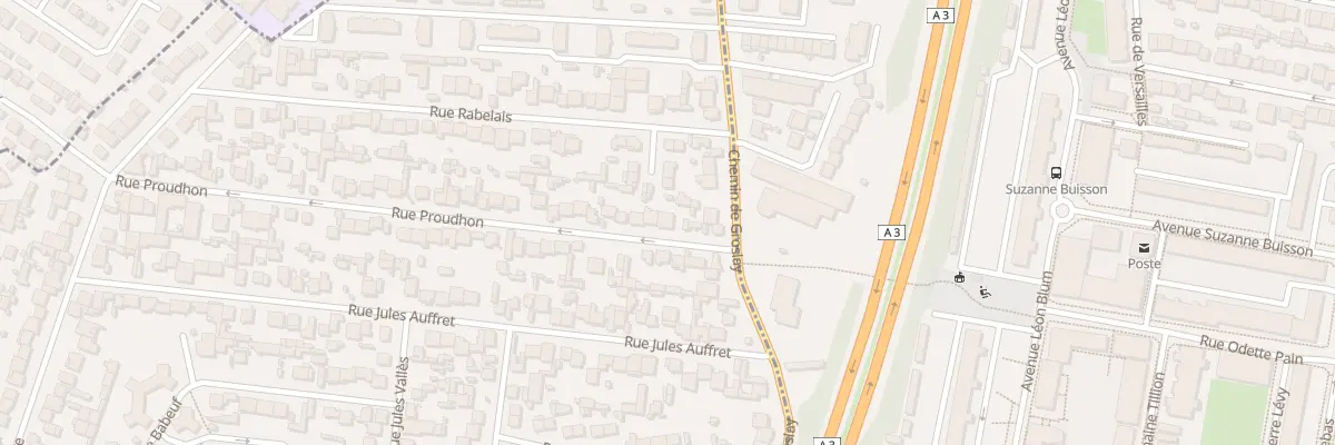 Plan du 73 Rue Proudhon à Bobigny