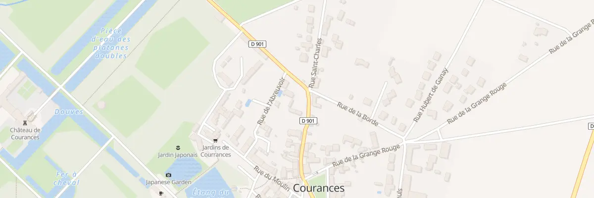 Plan du 7 Rue du Château à Courances