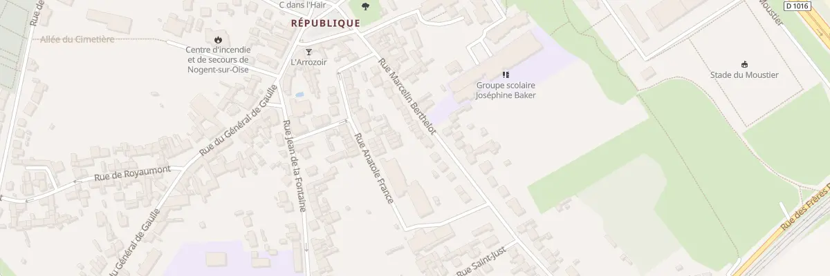 Plan du 16B Rue Marcelin Berthelot à Nogent-sur-Oise
