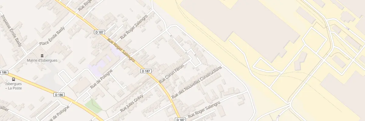 Plan du 12 Rue Coron Feron à Isbergues