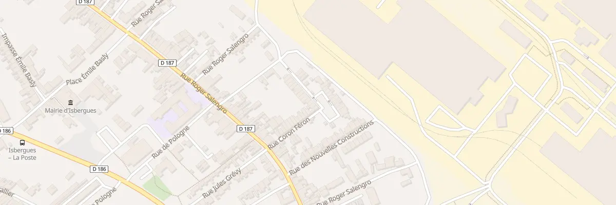 Plan du 16 Rue Coron Feron à Isbergues