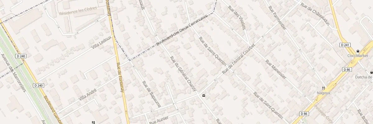 Plan du 60 Rue General Chanzy à Nogent-sur-Marne