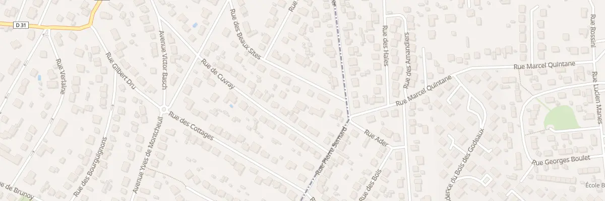 Plan du 8T Rue des Beaux Sites à Montgeron