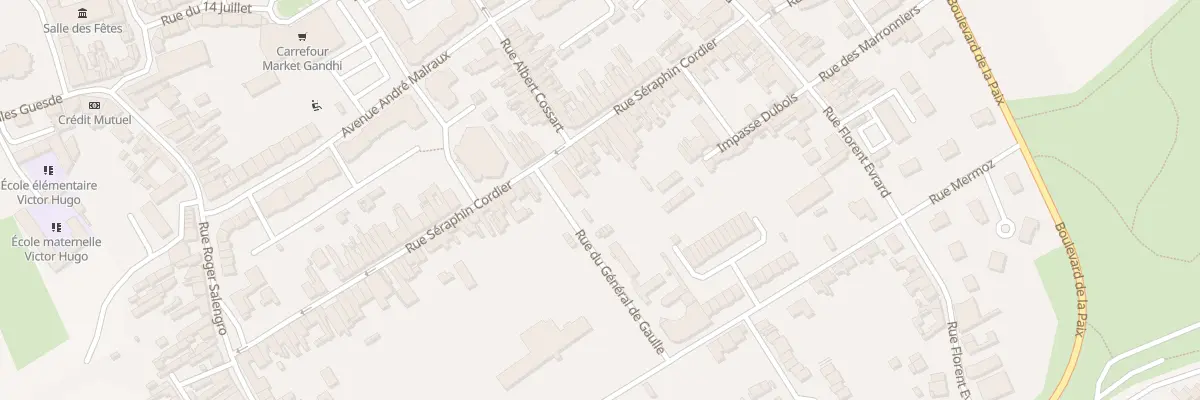 Plan du 66 Rue Séraphin Cordier à Auchel