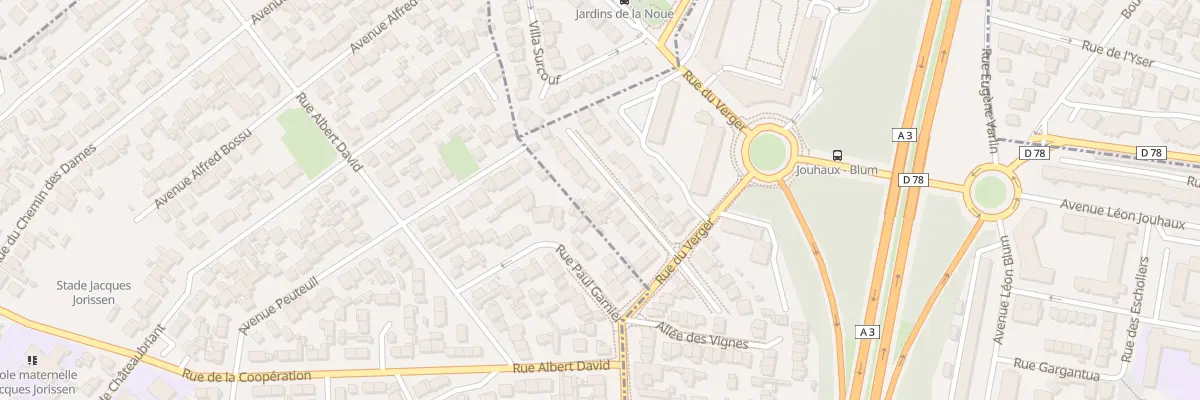 Plan du 15 Rue Jules Lecomte à Bondy