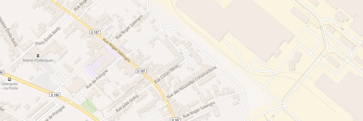 Plan du 13 Rue Coron Feron à Isbergues