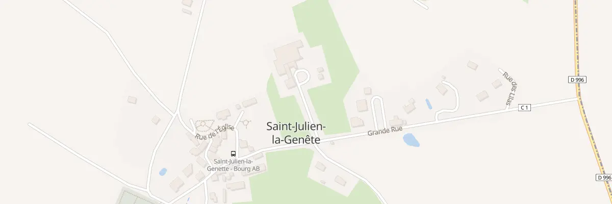Plan du 7 Grande Rue à Saint-Julien-la-Genête