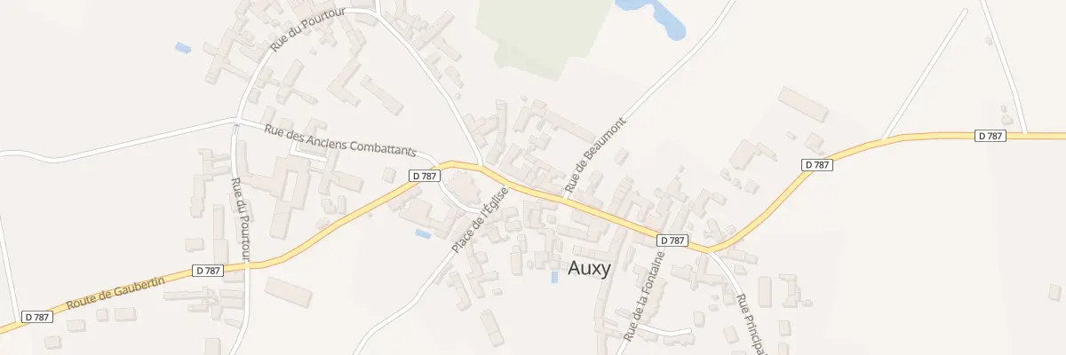 Plan du 2 Pl de l’Eglise à Auxy
