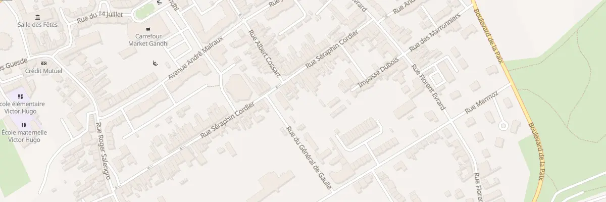 Plan du 72 Rue Séraphin Cordier à Auchel