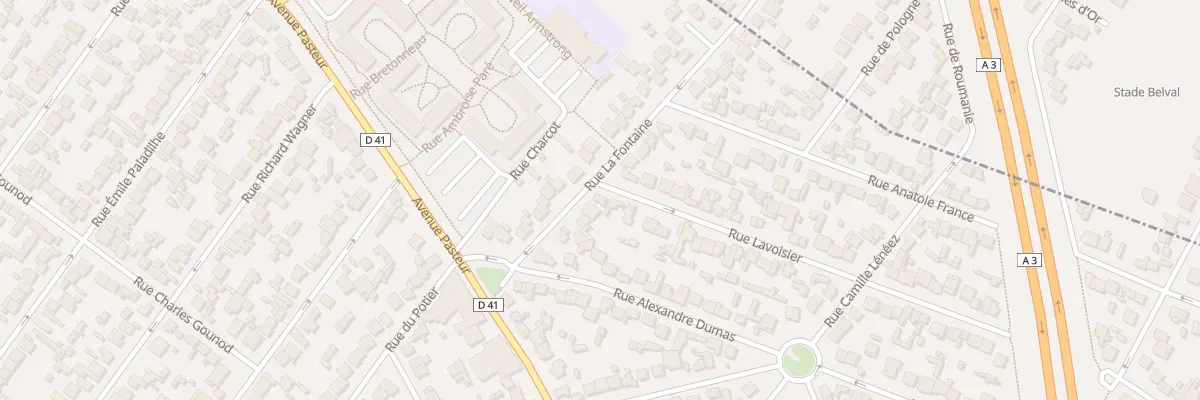Plan du 2 Rue Lavoisier au Blanc-Mesnil