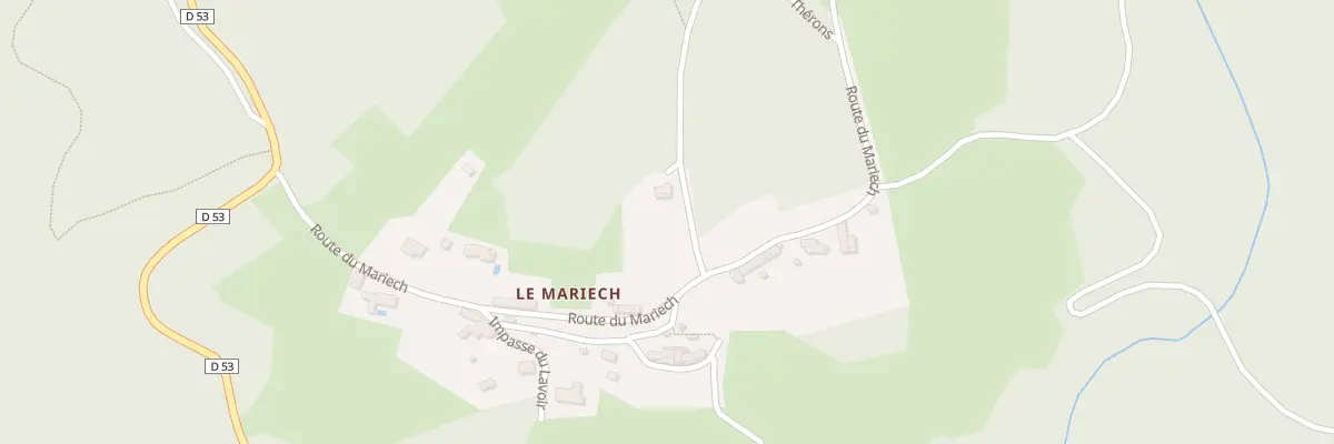 Plan du 5120 Le Mariech au Vintrou
